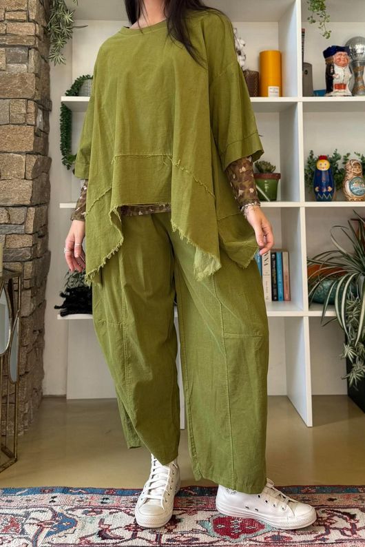 Lock Needlecord Panel Dip Side Top Olive